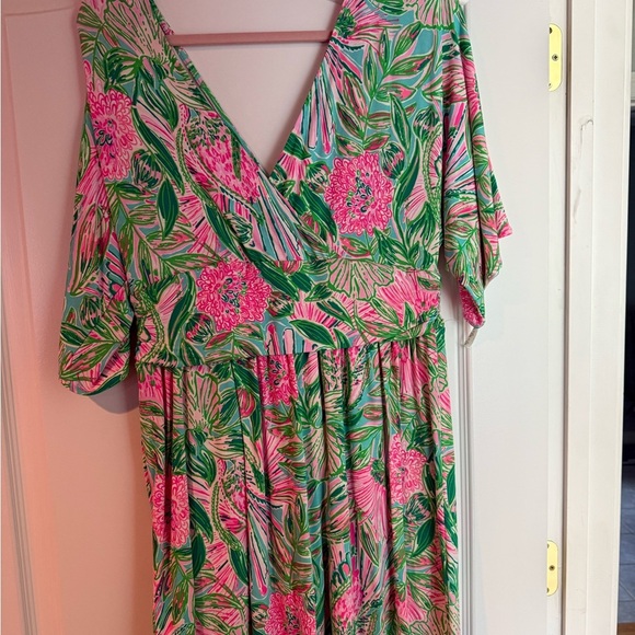 Lilly Pulitzer Parigi Romper Size Large EUC - Picture 2 of 5